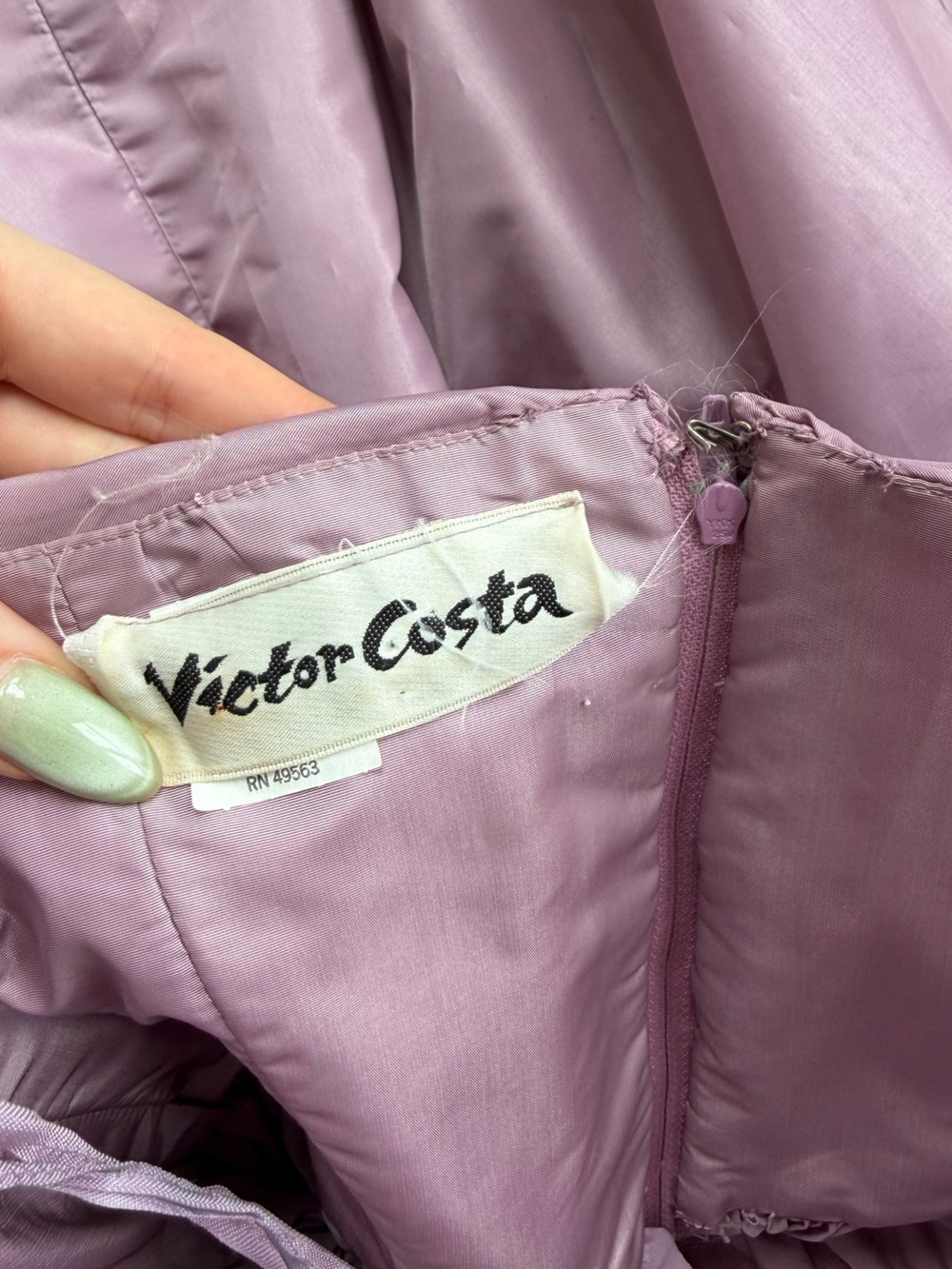 Victor Costa 70s Strapless Taffeta Evening Gown - Picture 15 of 16